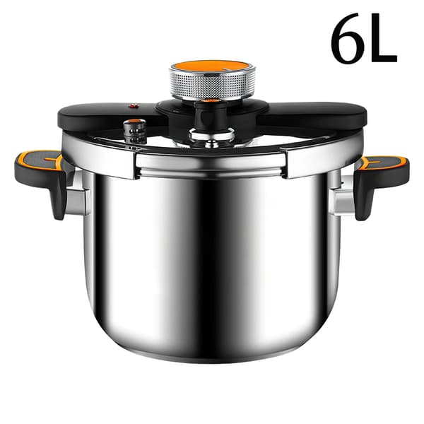 Trykkoger, Rustfrit Stål, 6-Liter Kapacitet,6L
