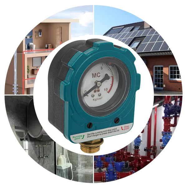 Pump tryckbrytare, NPT1/2\" anslutning, IP65 vattentät klassificering, Cyan