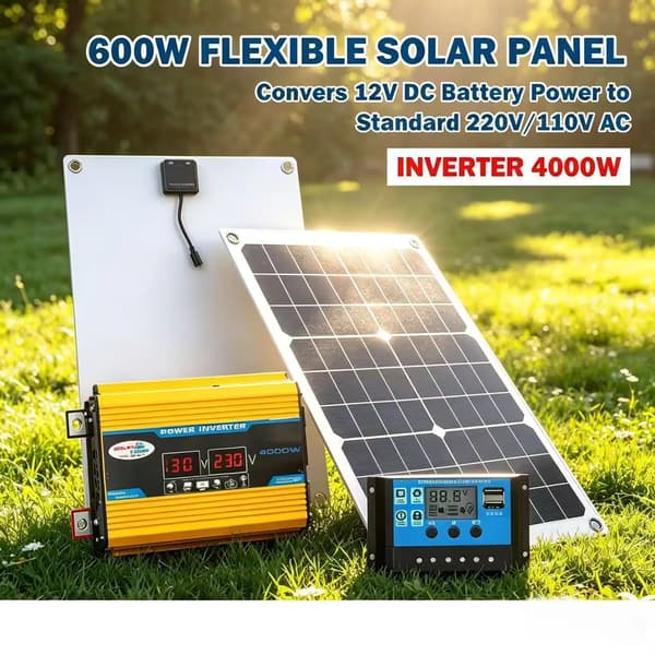 Solenergisystem, Fleksibel Panel, Høj Effekt Inverter,solpanel
