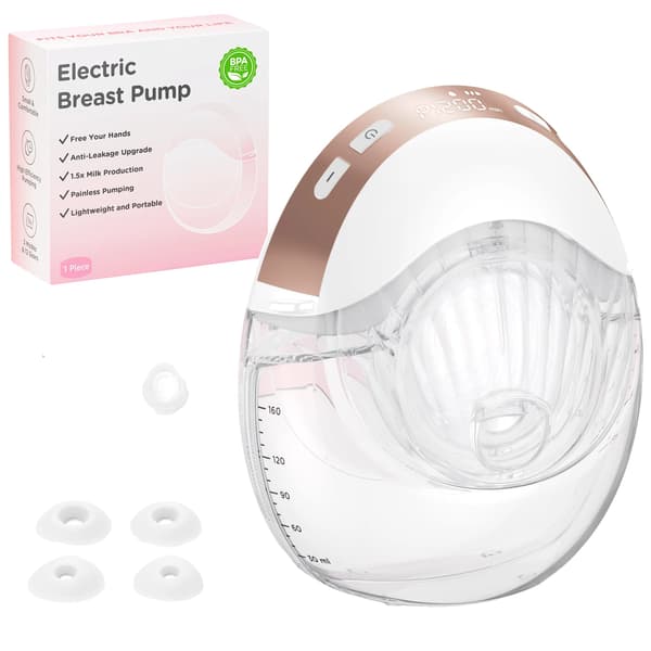 Elektrisk Bröstpump, Bärbar Design, Läckagesäker System,1PC