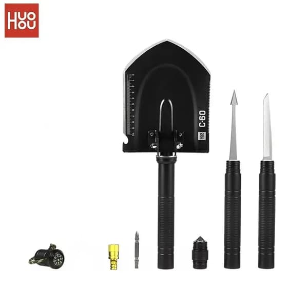 Overlevelses spade, 16-i-1 funktioner, bærbart design,Huohou