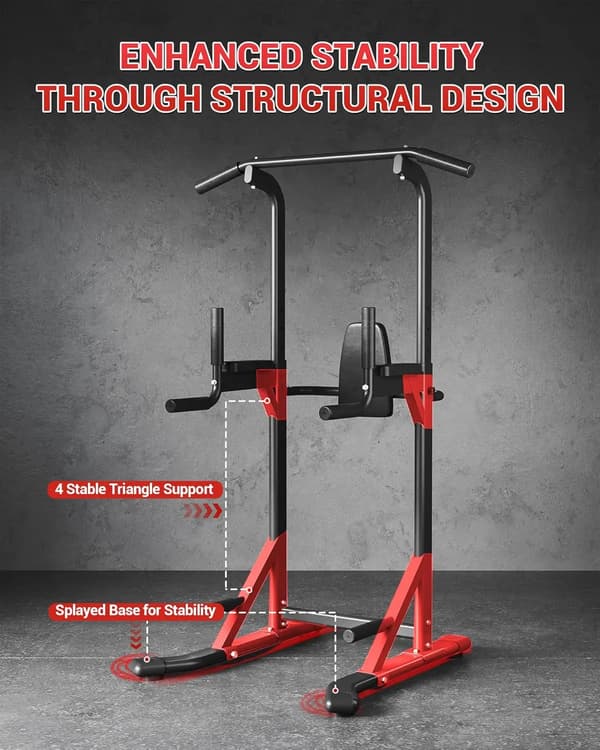 Pull-Up Bar, Pladsbesparende Design, 450 lbs Vægtkapacitet,Sort