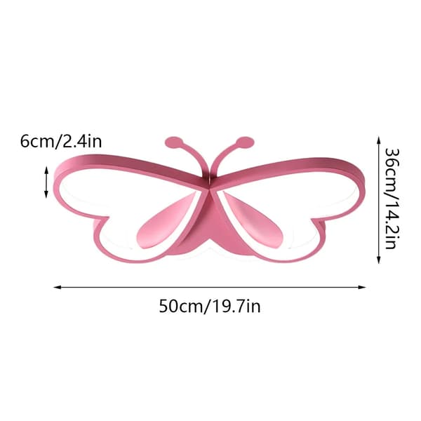 Loftlampe, Sommerfuglform, Moderne Design,Pink