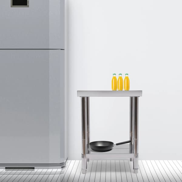Arbejdsvogn, Rustfrit Stål Konstruktion, Pladsbesparende Design,Sølv