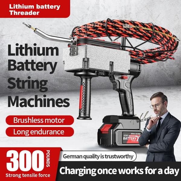 Trådmaskin, borstlös motor, hög effektivitet,1 Batteri