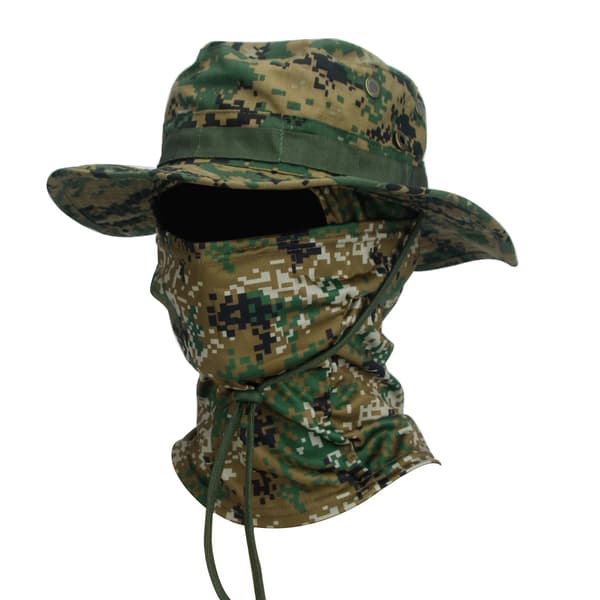 Solhatt, Bredbrättad Design, Multifunktionell Utomhusbruk,Jungle Digital