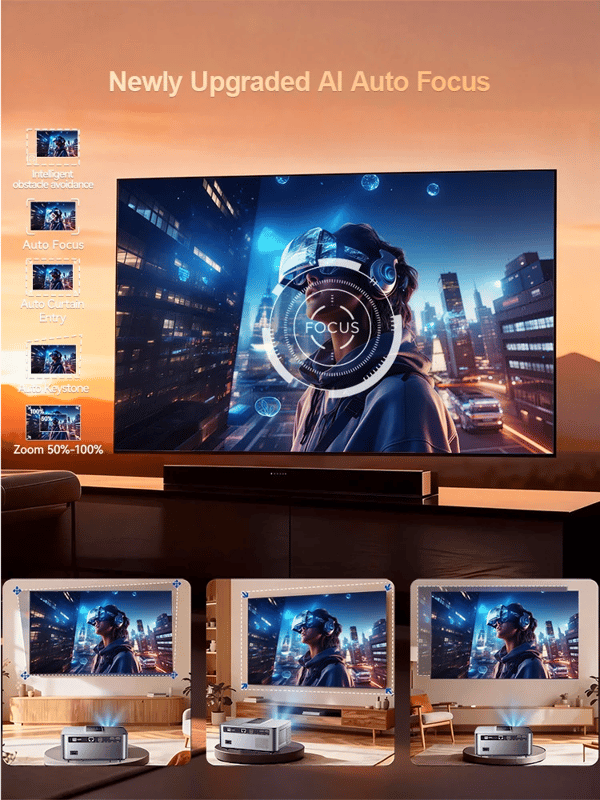 Projektor, Full HD, Trådlös Anslutning,Android-version