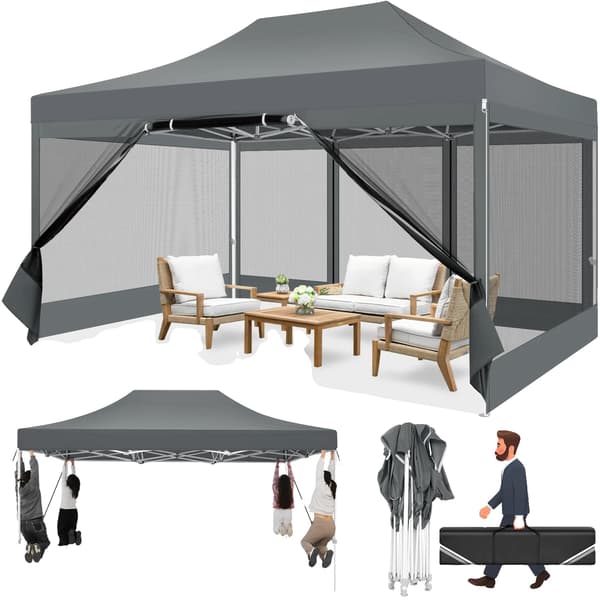 Paviljong, Vattentät Design, Insektskydd,Grå