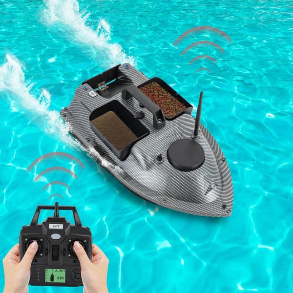 Fiskebåd, GPS-positionering, dobbeltmotorer,GRÅ