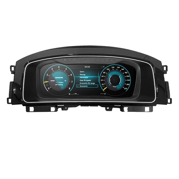 Instrumentpanel Digital Kluster, 12,3-tums Skärm, Rattkontroll,För VW Golf 7/7.5 2013-2020