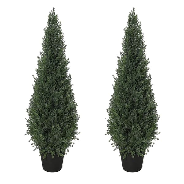 Konstgjorda cypressväxter, Lättskötta, Mångsidig Dekor,grön-a, 120cm