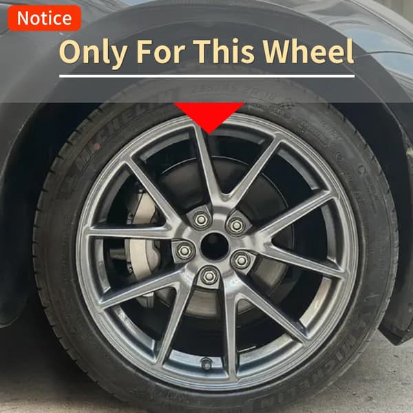 Hjulafdækning, Holdbart ABS-materiale, Passer til Tesla Model 3,18 Tommer Sakura, Tesle, Model 3 18 Tommer