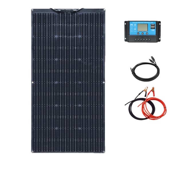 Solpanelssats, 200W högeffektiva, flexibla fotovoltaiska paneler, 100W Solpanel Kit