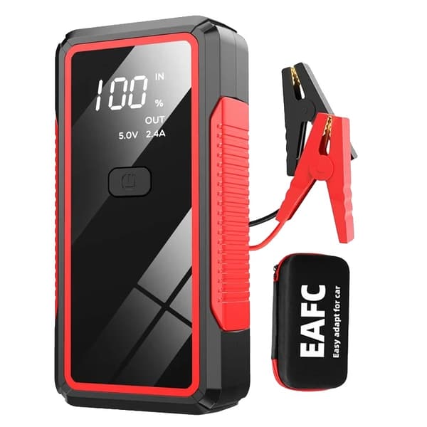 Bil Jump Starter, USB-laddare, Nödströmbank, Vanlig klämma EAV