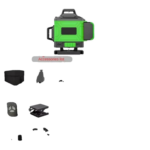Laser Level, 360-degree Coverage, Self-leveling Functionality, Green 16 Line
