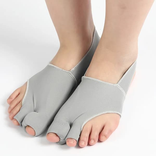 Tåseparator, Bunion Korrigerer, Fodplejeværktøj,1Par-Grå-D