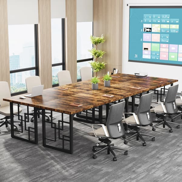 Direktør skrivebord, industriel design, holdbar konstruktion,Rustik Brun