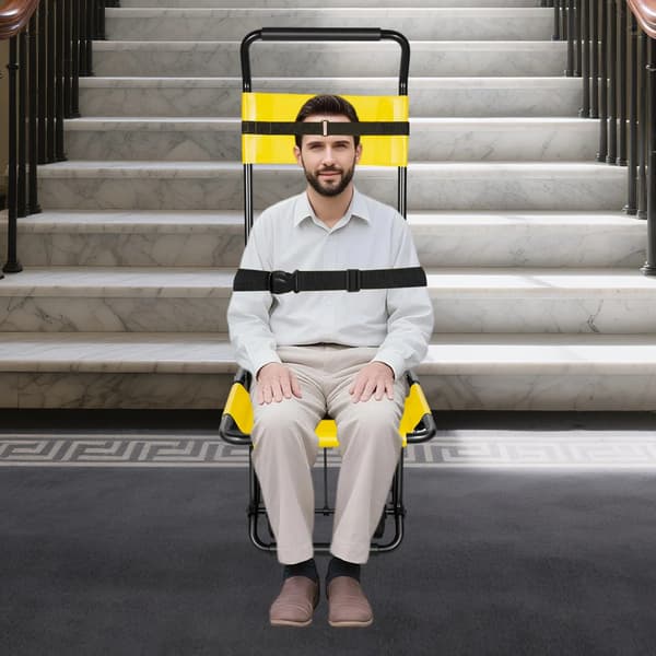 Evakueringsstol, Bärbar Fällbar Design, Hög Viktkapacitet,Gul