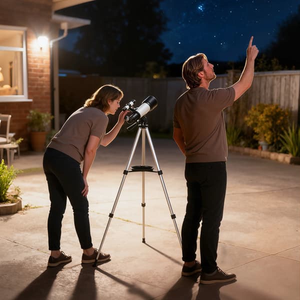 Astronomisk Teleskop, 70 mm Linse, Justerbart Stativ,MULTI