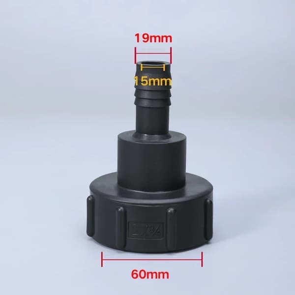 Vandtankforbindelse, Plastmateriale, Kvindelig kompatibilitet,19mm