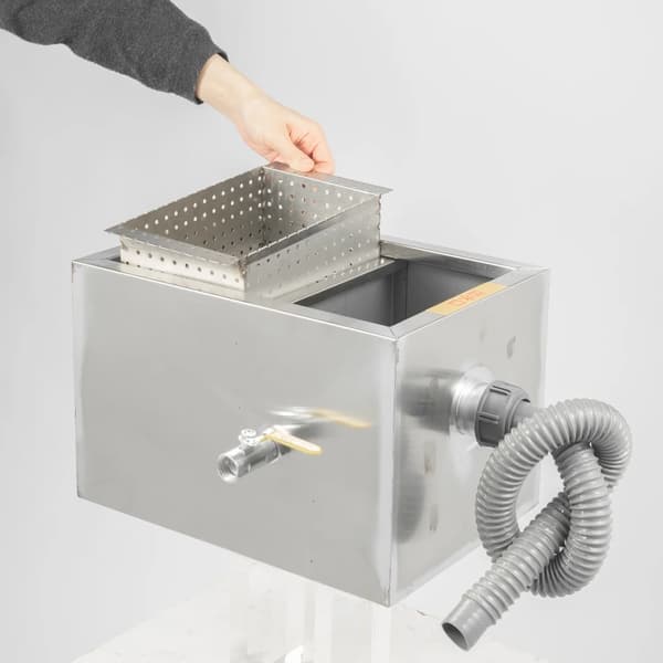 Olie-vand separator, 18-20L kapacitet, automatisk drift,Sølv