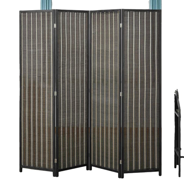 Rummdivider, Fritstående, Moderne Design,180x180cm, sort