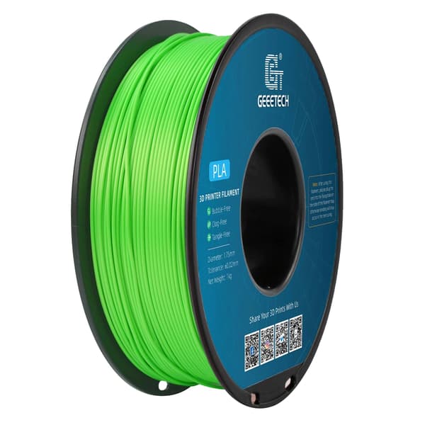 PLA Filament, 1,75 mm Diameter, Miljövänligt Material,Grön