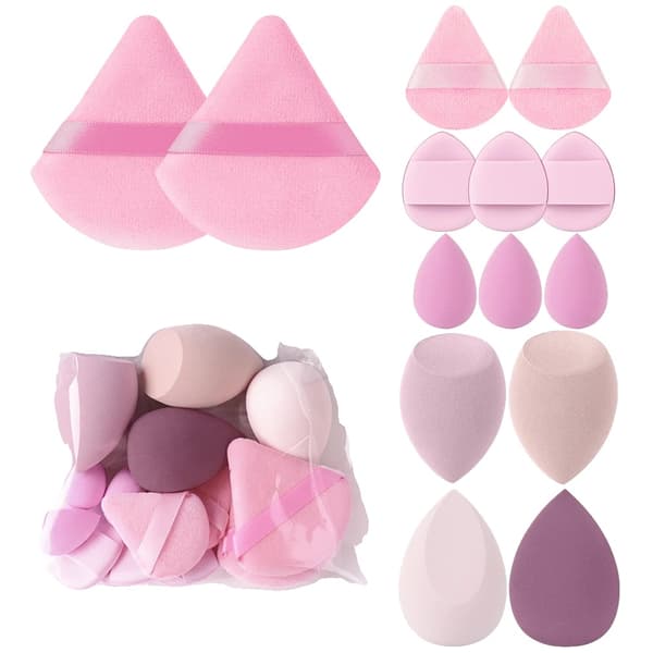Makeupborstsats, Mjuka Syntetiska Borst, Mångsidig Tillämpning,Rosa