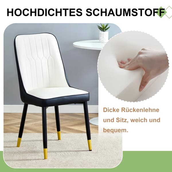 Spiseborde, Moderne Design, Robust Metalramme,sort