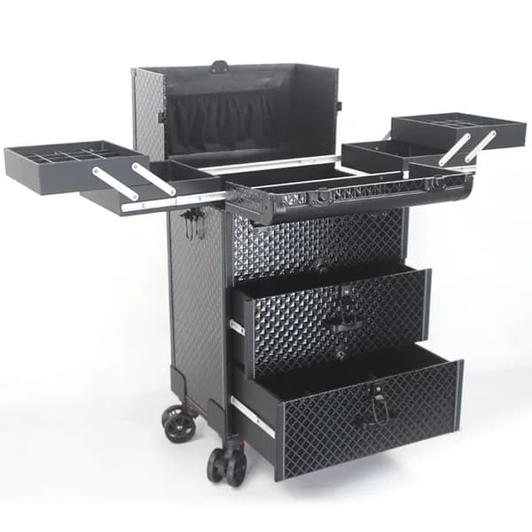 Makeup Organizer, Rullende Design, Multi-Lags Opbevaring,Sort Vand Kub 1