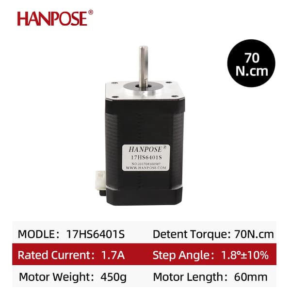 Stepper Motor, Høj Moment, Præcisionskontrol,17HS6401Sx1PCS