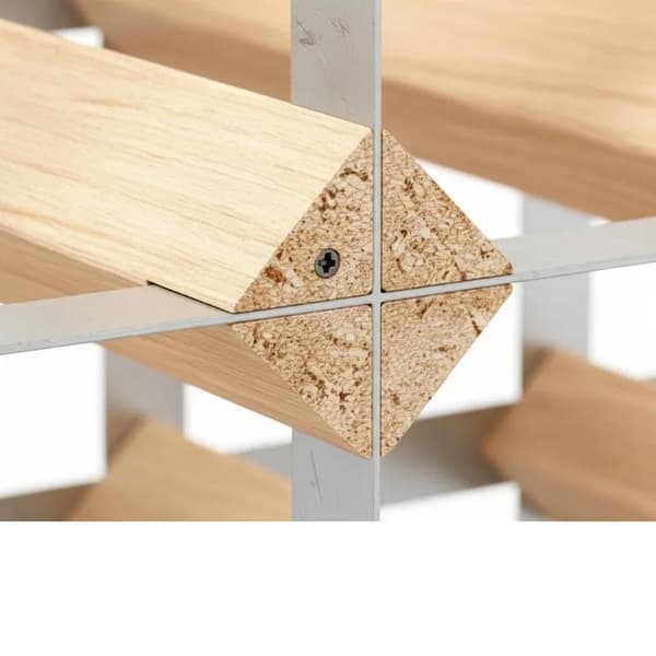 Flaskeholder, Rummer 20 Flasker, Solid Trædesign,MULTI