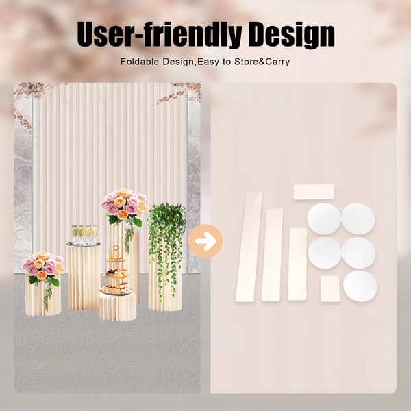 Blomsterställ, Hållbart Material, Elegant Design,Mjölkvit