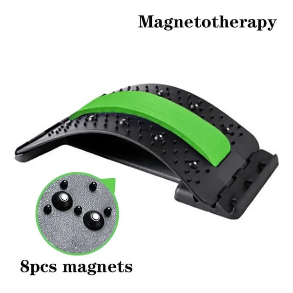 Rygmassager, Justerbare niveauer, Bærbart design,Magnetoterapi Grøn