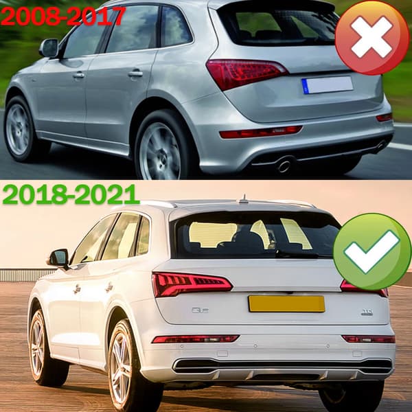 Bakljusmontering, Rökfärgad Linse, Direkt Passform Ersättning,par