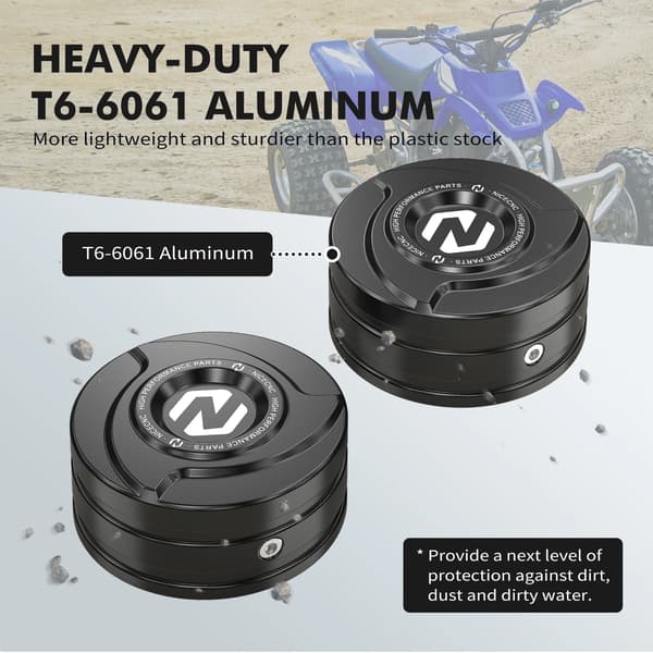 Front Bumper Damper Cap, Holdbar Aluminium, Præcisions CNC Bearbejdet,sort