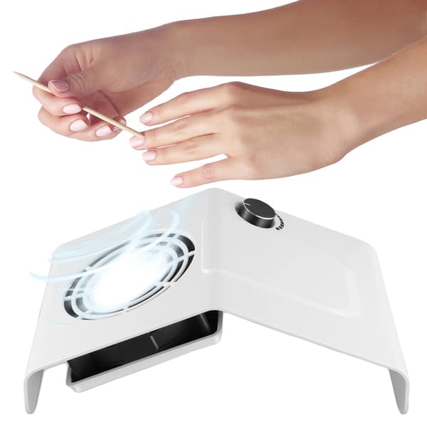 Nageldammsamlare, Bärbar Design, Justerbar Sugkraft,VIT