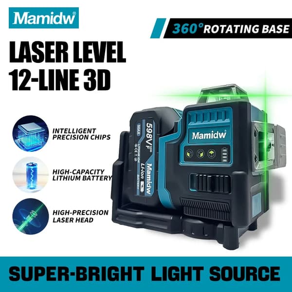 Laser Niveau, Grøn Laser, Flere Linje Muligheder,dragt