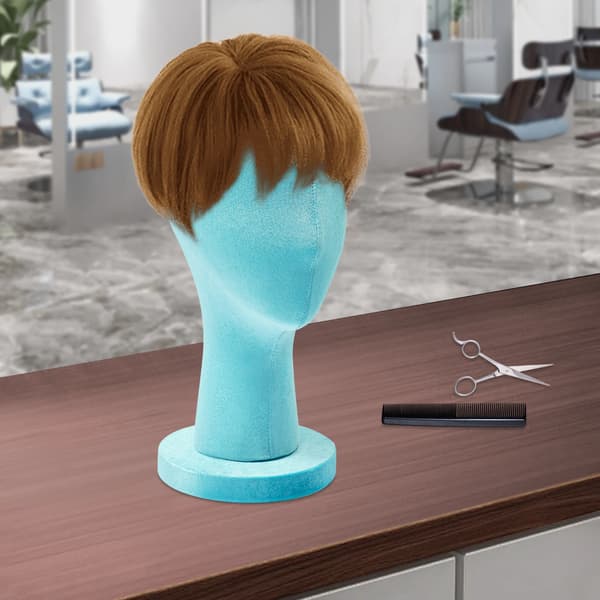 Mannequin Hoved, Installationsfri Design, Letvægts Konstruktion,Blå