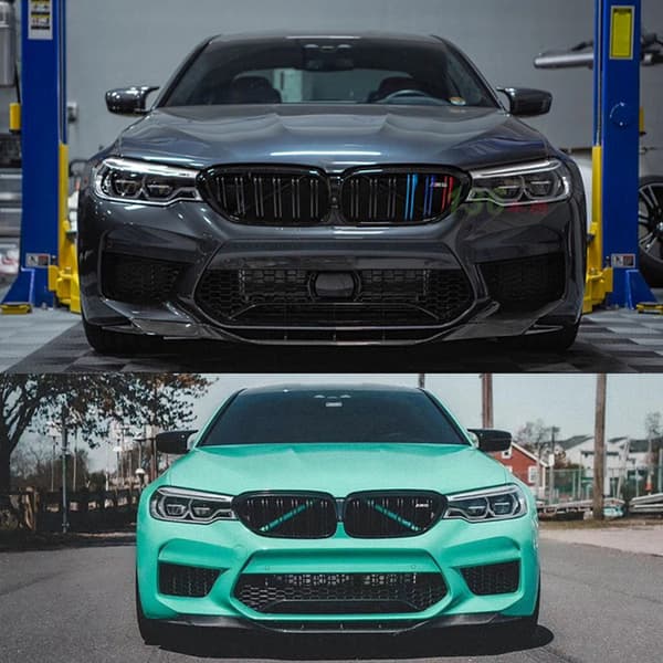 Front Bumper Diffuser, Nem Installation, Vejrbestandig,Glans Sort