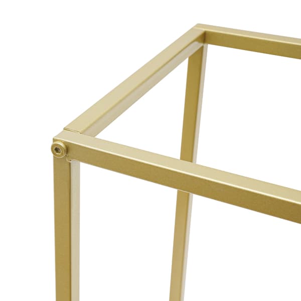Bröllopsbåge Set, Hållbar Stålstruktur, Elegant Utställning,Guld, L