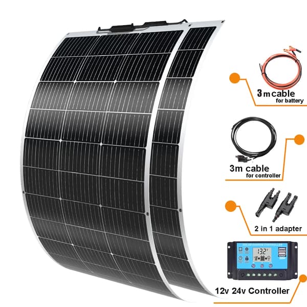 Solpanel, Fleksibelt Design, Høj Effektivitet,300W solarkit