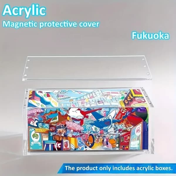 Acryl Display Case, UV Modstandsdygtig, Magnetisk Låg,3Pcs Special Box