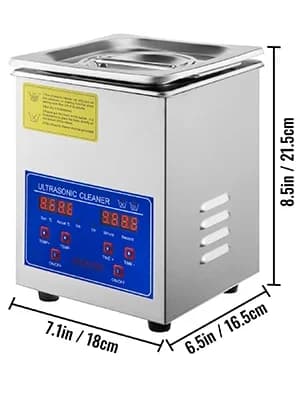 Ultraljudsrengörare, Premium Rostfritt Stål, Digital Timer,2L