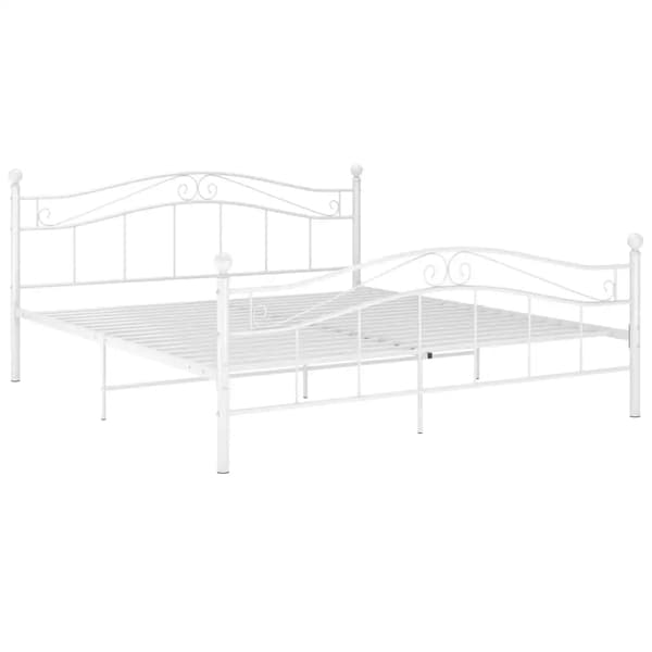 Sengestel, Metal Konstruktion, Moderne Design,Hvid
