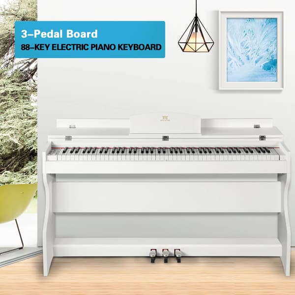 Digitalt Klaver, 88 Taster, 3-Pedal System,HVID