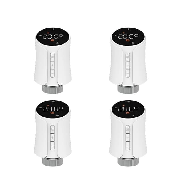 Smart Termostataktuator, Appkontroll, Röstassistentkompatibel,Zigbee-4PCS