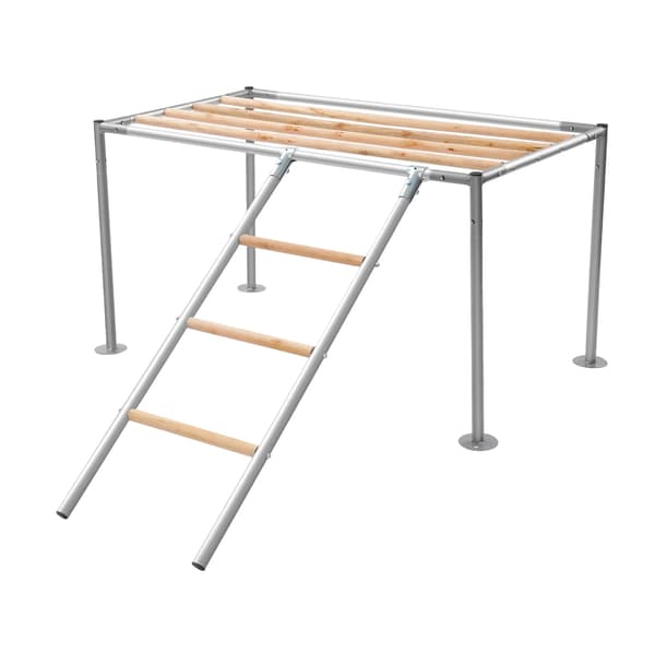 Kylling Perch, Trædesign, Integreret Stige,Gul