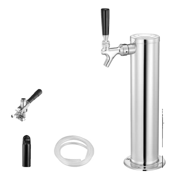 Kegerator Tornkit, Rostfritt Stål, Dubbelmätare Regulator,1 kran S