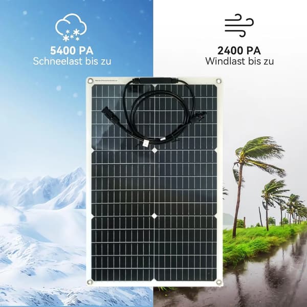 Solpanel, Hög Effektivitet, Flexibel Design,1PC 40W panel